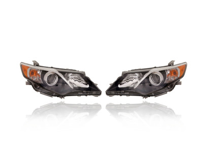 Headlight Assembly For 12-14 Toyota Camry SE/SE Sport - Left Driver + Right Passenger, Set Pair Both, CAPA Certified Headlight Assembly For 12-14 Toyota Camry SE/SE Sport - Left Driver + Right Passenger, Set Pair Both, CAPA Certified