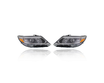 Headlight Assembly - Compatible/Replacement for '14-15 Kia Sorento LX - Halogen Without LED Daytime Running Lamp - Pair, Left Driver + Right Passenger Set - 921021U500, 921011U500 Headlight Assembly - Compatible/Replacement for '14-15 Kia Sorento LX - Halogen Without LED Daytime Running Lamp - Pair, Left Driver + Right Passenger Set - 921021U500, 921011U500
