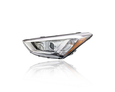 Headlight Assembly - Compatible/Replacement for '13-16 Hyundai Santa Fe GLS/SE/Limited - Halogen/LED - Left Hand - Driver - 92101B8020 - CAPA