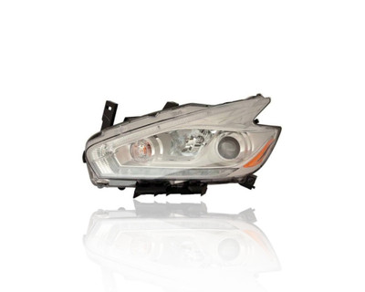 Headlight Assembly - Compatible/Replacement for '17-17 Nissan Murano S/SV/SL - Halogen - Left Hand - Driver - 260605AA0E - CAPA