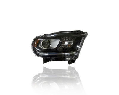 Headlight Assembly - Compatible/Replacement for '16-20 Dodge Durango SXT/GT-Only - Halogen, Black Bezel Without LED Daytime Running Lamp - Right Hand - Passenger - 68299134AD - CAPA