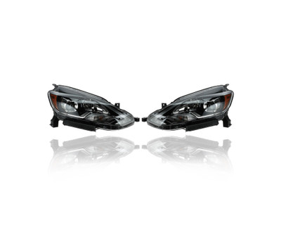 Headlight Assembly - Compatible/Replacement for '16-17 Nissan Sentra SR/Turbo/SL - LED - Pair, Left Driver + Right Passenger Set - 260103YU5A, 260603YU5A - CAPA Headlight Assembly - Compatible/Replacement for '16-17 Nissan Sentra SR/Turbo/SL - LED - Pair, Left Driver + Right Passenger Set - 260103YU5A, 260603YU5A - CAPA