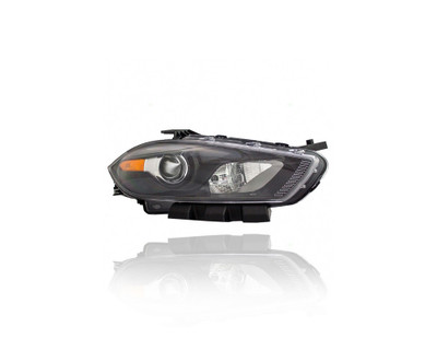 Headlight Assembly - Compatible/Replacement for '13-16 Dodge Dart - Xenon Without HID Kit, With Black Trim - Right Hand - Passenger - 68083910AJ