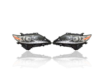 Headlight Assembly - Compatible/Replacement for '16-18 Lexus ES300h/350 - Projector LED - Pair, Left Driver + Right Passenger Set - 8114033A60, 8107033A60
