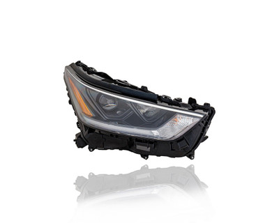 Headlight Assembly - Compatible/Replacement for '21-22 Toyota Highlander/Hybrid L/LE/XLE - LED With Halogen Daytime Running Lamp, Without Adaptive Light System - Right Hand - Passenger 811100E420 CAPA