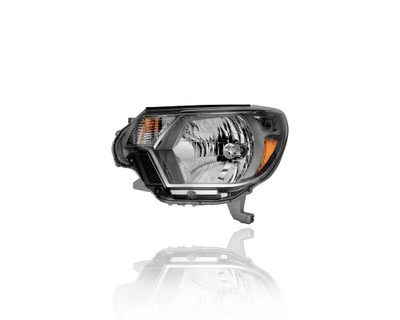Headlight Assembly - Compatible/Replacement for '14-15 Toyota Tacoma PreRunner/TRD Sport/4WD - Halogen Black Interior Bezel - Left Hand - Driver - 8115004221