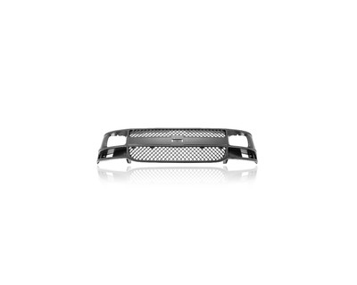 Grille For 22816424 03-17 Chevrolet Express - Black/Gray - Seal Beam Type - With Emblem Provision