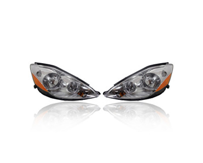 Headlight Assembly - Compatible/Replacement for '06-10 Toyota Sienna Limited - Xenon/HID - Pair, Left Driver + Right Passenger Set - 81110AE040, 81150AE040 Headlight Assembly - Compatible/Replacement for '06-10 Toyota Sienna Limited - Xenon/HID - Pair, Left Driver + Right Passenger Set - 81110AE040, 81150AE040