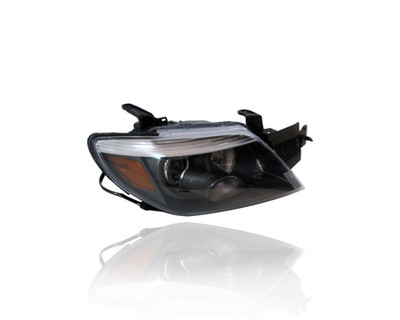 Headlight Assembly - Compatible/Replacement for '05-06 Mitsubishi Outlander Limited - Halogen/LED, Black Interior Bezel - Right Hand - Passenger - 8301A246