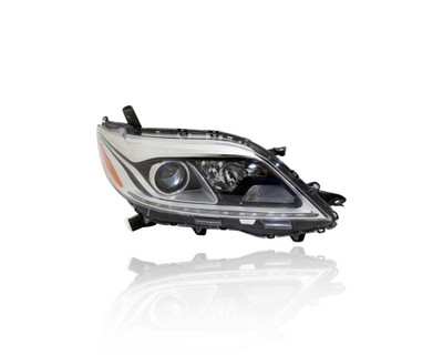 Headlight Assembly - Compatible/Replacement for '15-20 Toyota Sienna Limited - Halogen With LED Daytime Running Lamp - Right Hand - Passenger - 8111008061 - CAPA