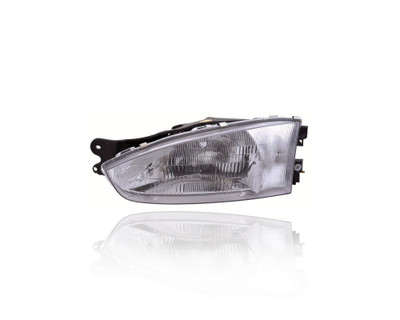 Headlight Assembly - Compatible/Replacement for '97-02 Mitsubishi Mirage Coupe - Halogen - Left Hand - Driver - MR296307