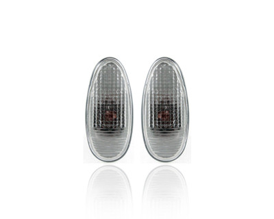 Side Marker Light Assembly - Compatible/Replacement for '02-06 Mitsubishi Lancer/Evolution, 03-06 Outlander - Halogen, Front Fender - Pair, Left Driver + Right Passenger Set - MR522027 Side Marker Light Assembly - Compatible/Replacement for '02-06 Mitsubishi Lancer/Evolution, 03-06 Outlander - Halogen, Front Fender - Pair, Left Driver + Right Passenger Set - MR522027