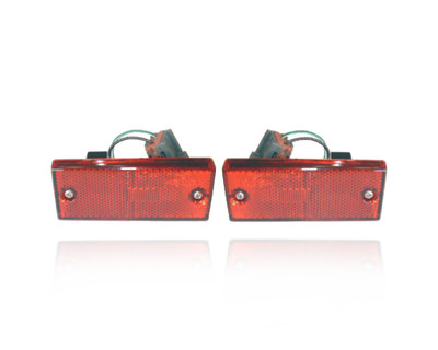 Side Marker Light Assembly - Compatible/Replacement for '86-90 Nissan Sentra - Rear - Pair, Left Driver + Right Passenger Set - 2619061A00, 2619561A00 - OEM Side Marker Light Assembly - Compatible/Replacement for '86-90 Nissan Sentra - Rear - Pair, Left Driver + Right Passenger Set - 2619061A00, 2619561A00 - OEM