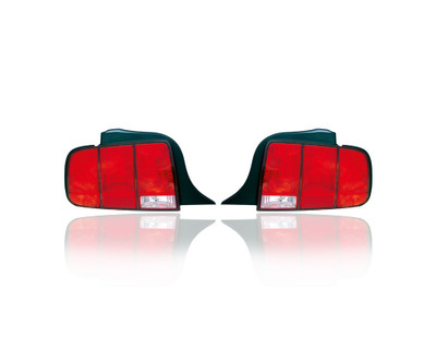 Tail Light - Compatible/Replacement for '05-09 Ford Mustang, 07-09 Shelby GT500 - Halogen - Pair, Left Driver + Right Passenger Set - 6R3Z13404AB, 6R3Z13405A Tail Light - Compatible/Replacement for '05-09 Ford Mustang, 07-09 Shelby GT500 - Halogen - Pair, Left Driver + Right Passenger Set - 6R3Z13404AB, 6R3Z13405A