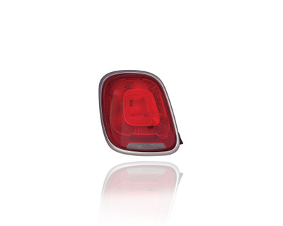 Tail Light Assembly - Compatible/Replacement for '16-18 Fiat 500x - Halogen, Non-Tint Chrome - Left Hand - Driver - 68285132AA - CAPA Tail Light Assembly - Compatible/Replacement for '16-18 Fiat 500x - Halogen, Non-Tint Chrome - Left Hand - Driver - 68285132AA - CAPA