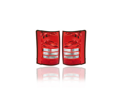 Tail Light Assembly - Compatible/Replacement for '08-10 Chrysler Town & Country - Halogen - Pair, Left Driver + Right Passenger Set - 5113200AB, 5113201AB Tail Light Assembly - Compatible/Replacement for '08-10 Chrysler Town & Country - Halogen - Pair, Left Driver + Right Passenger Set - 5113200AB, 5113201AB