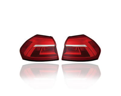 Tail Light Assembly - Compatible/Replacement for '16-17 VW Volkswagen Passat - LED, Outer - Pair, Left Driver + Right Passenger Set - 561945096N, 561945095N Tail Light Assembly - Compatible/Replacement for '16-17 VW Volkswagen Passat - LED, Outer - Pair, Left Driver + Right Passenger Set - 561945096N, 561945095N