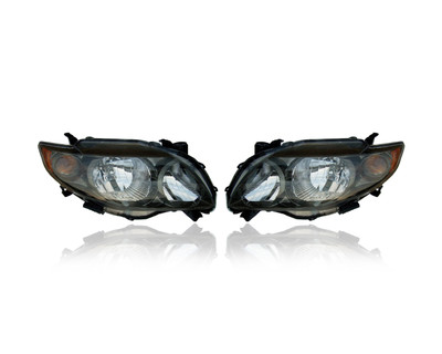 Headlight Assembly For 09-10 Toyota Corolla S/XRS USA Build - Both Pair Left Driver Right Passenger (CAPA-Certified) - 8111002680, 8115002680 Headlight Assembly For 09-10 Toyota Corolla S/XRS USA Build - Both Pair Left Driver Right Passenger (CAPA-Certified) - 8111002680, 8115002680