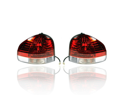 Tail Light Assembly - Compatible/Replacement for '05-06 Hyundai Santa Fe - Halogen/LED - Pair, Left Driver + Right Passenger Set - 9240226500, 9240126500 Tail Light Assembly - Compatible/Replacement for '05-06 Hyundai Santa Fe - Halogen/LED - Pair, Left Driver + Right Passenger Set - 9240226500, 9240126500