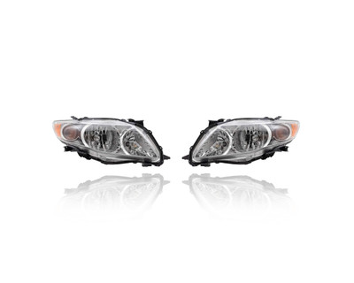 Headlight Assembly For 09-10 Toyota Corolla Base/CE/LE/XLE USA Build - Both Pair Left Right Set - 8111002670, 8115002670 Headlight Assembly For 09-10 Toyota Corolla Base/CE/LE/XLE USA Build - Both Pair Left Right Set - 8111002670, 8115002670