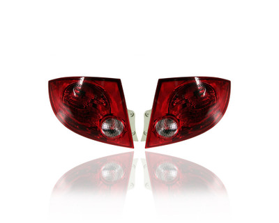 Tail Light Assembly - Compatible/Replacement for '05-10 Chevrolet Cobalt Sedan - Halogen  - Pair, Left Driver + Right Passenger Set - 22751402, 22751401