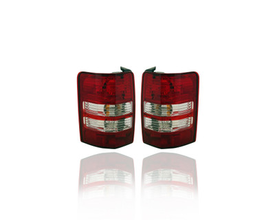 Tail Light Assembly - Compatible/Replacement for '08-12 Jeep Liberty - Halogen - Pair, Left Driver + Right Passenger Set - 55157346AC, 55157347AC - CAPA Tail Light Assembly - Compatible/Replacement for '08-12 Jeep Liberty - Halogen - Pair, Left Driver + Right Passenger Set - 55157346AC, 55157347AC - CAPA