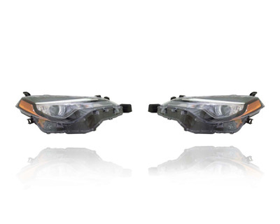 Headlight Assembly For 17-19 Toyota Corolla-Ce/L/LE/LE-ECO - Bi-LED, With LED Daytime Running Light - Pair, Left Driver + Right Passenger Set - CAPA - 8115002M70, 8111002M70 Headlight Assembly For 17-19 Toyota Corolla-Ce/L/LE/LE-ECO - Bi-LED, With LED Daytime Running Light - Pair, Left Driver + Right Passenger Set - CAPA - 8115002M70, 8111002M70