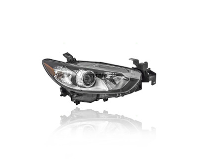Headlight Assembly For MA2519160 14-20 Mazda Mazda6 - Right Hand - Passenger, Halogen, CAPA Headlight Assembly For MA2519160 14-20 Mazda Mazda6 - Right Hand - Passenger, Halogen, CAPA