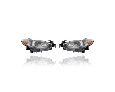 Headlight Assembly For GMP2510K0, GMP2510L0 14-20 Mazda Mazda6 - Halogen (Pair, Left Driver + Right Passenger Set) NSF Headlight Assembly For GMP2510K0, GMP2510L0 14-20 Mazda Mazda6 - Halogen (Pair, Left Driver + Right Passenger Set) NSF