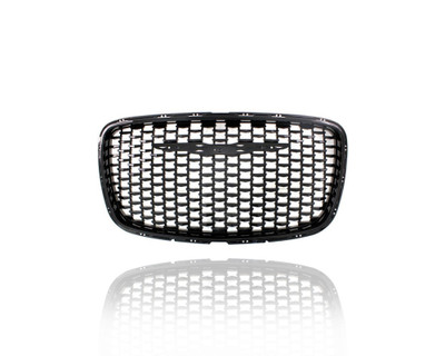 Grille - Compatible/Replacement for '15-22 Chrysler 300 Sedan - Chrome/Black, With Emblem Provision - 5SW18DX8AE Grille - Compatible/Replacement for '15-22 Chrysler 300 Sedan - Chrome/Black, With Emblem Provision - 5SW18DX8AE