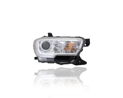 Headlight Assembly For 8111004250 16-18 Toyota Tacoma Limited - Halogen (Without LED Daytime Running Light & Foglamp) Chrome Bezel (Right Hand - Passenger) CAPA Headlight Assembly For 8111004250 16-18 Toyota Tacoma Limited - Halogen (Without LED Daytime Running Light & Foglamp) Chrome Bezel (Right Hand - Passenger) CAPA