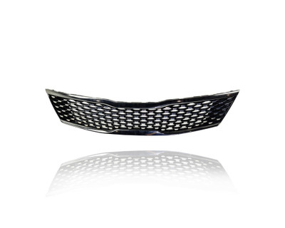 Grille - Compatible/Replacement for '16-18 Kia Optima EX-Only - Main Upper, Metallic Chrome Black Insert Without Cruise Sensor Hole - 86350D5010 Grille - Compatible/Replacement for '16-18 Kia Optima EX-Only - Main Upper, Metallic Chrome Black Insert Without Cruise Sensor Hole - 86350D5010