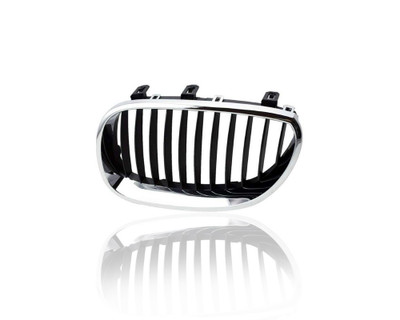 Grille - Compatible/Replacement for '04-10 BMW 5-Series Sedan, 05-10 Wagen - Chrome/Black, Left Hand - Driver - 51137065701 Grille - Compatible/Replacement for '04-10 BMW 5-Series Sedan, 05-10 Wagen - Chrome/Black, Left Hand - Driver - 51137065701
