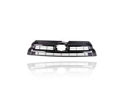 Grille - Compatible/Replacement for '17-19 Toyota Highlander SE - Main Upper, Black Frame/Insert, With Emblem Provision - 531010E260