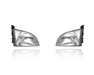 Headlight Assembly For 01-03 Toyota Sienna Van - Pair, Left Driver + Right Passenger Set - 8111008020, 8115008020 Headlight Assembly For 01-03 Toyota Sienna Van - Pair, Left Driver + Right Passenger Set - 8111008020, 8115008020