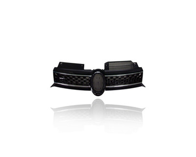 Grille - Compatible/Replacement for '10-14 Volkswagen VW GTI - Black/Chrome, With Emblem Provision - 5K0853651BGATL Grille - Compatible/Replacement for '10-14 Volkswagen VW GTI - Black/Chrome, With Emblem Provision - 5K0853651BGATL