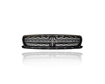 Grille - Compatible/Replacement for '15-17 Dodge Charger SE - Main Upper Black Frame Chrome Crosshair Insert - 5PP34SZ7AB Grille - Compatible/Replacement for '15-17 Dodge Charger SE - Main Upper Black Frame Chrome Crosshair Insert - 5PP34SZ7AB