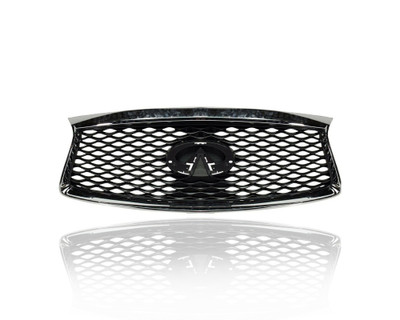 Grille - Compatible/Replacement for '16-20 Infiniti QX60/Hybrid - Main Chrome Frame, Gray Insert Without Camera Hole, With Emblem Provision - 623109NC0A Grille - Compatible/Replacement for '16-20 Infiniti QX60/Hybrid - Main Chrome Frame, Gray Insert Without Camera Hole, With Emblem Provision - 623109NC0A