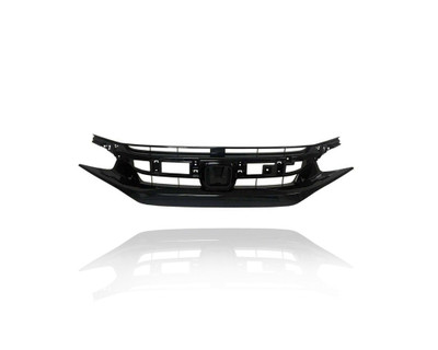 Grille - Compatible/Replacement for '19-21 Honda Civic Sedan, 19-20 Coupe Sport - Main Upper, Glossy Black, With Emblem Provision - 71121TBAA61 CAPA Grille - Compatible/Replacement for '19-21 Honda Civic Sedan, 19-20 Coupe Sport - Main Upper, Glossy Black, With Emblem Provision - 71121TBAA61 CAPA