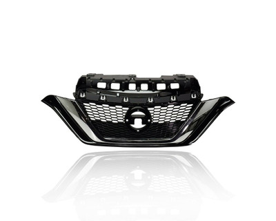Grille - Compatible/Replacement for '17-19 Nissan Versa Note Hatchback - Main Black Frame, Chrome Trim Insert, With Emblem Provision - 623109ME0A Grille - Compatible/Replacement for '17-19 Nissan Versa Note Hatchback - Main Black Frame, Chrome Trim Insert, With Emblem Provision - 623109ME0A