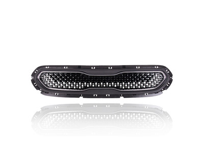 Grille - Compatible/Replacement for '17-19 Kia Niro/Plug-In - Main Upper, Black Frame Chrome Trim Insert - 86350G5000 Grille - Compatible/Replacement for '17-19 Kia Niro/Plug-In - Main Upper, Black Frame Chrome Trim Insert - 86350G5000
