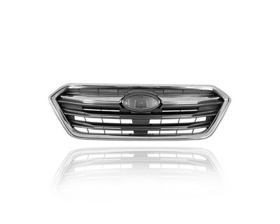 Grille - Compatible/Replacement for '18-19 Subaru Legacy-Limited - Main Upper, Chrome Frame/Trim, Gray Insert, With Emblem Provision - 91121AL19A Grille - Compatible/Replacement for '18-19 Subaru Legacy-Limited - Main Upper, Chrome Frame/Trim, Gray Insert, With Emblem Provision - 91121AL19A