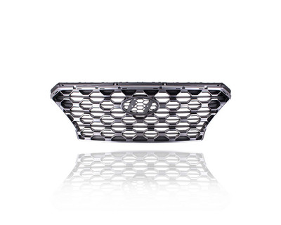 Grille - Compatible/Replacement for '19-20 Hyundai Santa Fe SE/SEL/Plus/Limited - Main Upper, Chrome Frame Black Insert Without Camera Hole, With Emblem Provision - 86350S2100 Grille - Compatible/Replacement for '19-20 Hyundai Santa Fe SE/SEL/Plus/Limited - Main Upper, Chrome Frame Black Insert Without Camera Hole, With Emblem Provision - 86350S2100
