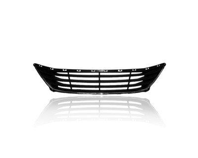 Grille - Compatible/Replacement for '14-16 Hyundai Elantra Sedan SE/Value (Korean-Built) - Front Bumper Lower, Black Insert - 865603X700