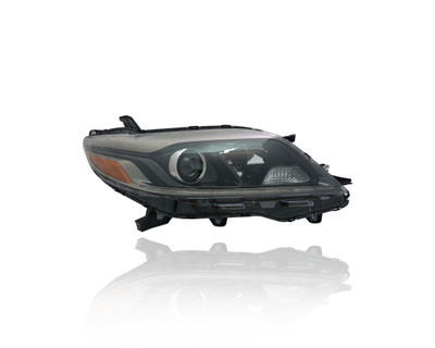 Headlight Assembly For TO2503231 15-19 Toyota Sienna SE Model - Right Hand - Passenger, With LED Daytime Running Light, NSF