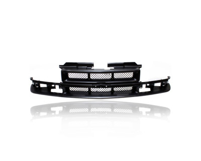 Grille - Compatible/Replacement for '98-05 Chevrolet S10/Sonoma, 98-04 Blazer - Black Bar, Wire Mesh Insert, With Emblem Provision - 19180339 Grille - Compatible/Replacement for '98-05 Chevrolet S10/Sonoma, 98-04 Blazer - Black Bar, Wire Mesh Insert, With Emblem Provision - 19180339