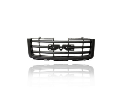 Grille - Compatible/Replacement for '07-13 GMC Sierra/Hybrid 1500 - Black Frame/Insert, With Emblem Provision - 22761793