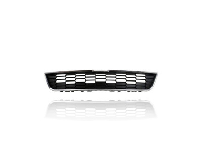 Grille - Compatible/Replacement for '12-16 Chevrolet Sonic Sedan/Hatchback - Main Upper, Chrome Frame Black Insert - 95215846