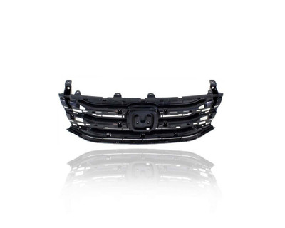 Grille - Compatible/Replacement for '11-13 Honda Odyssey - Main Upper Inner Insert Panel, Black, With Emblem Provision - 75101TK8A01 CAPA Grille - Compatible/Replacement for '11-13 Honda Odyssey - Main Upper Inner Insert Panel, Black, With Emblem Provision - 75101TK8A01 CAPA