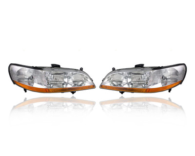 Headlight Assembly For 98-00 Honda Accord Sedan/Coupe - Pair (Both Left Driver & Right Passenger) Set Headlight Assembly For 98-00 Honda Accord Sedan/Coupe - Pair (Both Left Driver & Right Passenger) Set